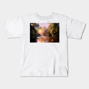 Autumn Sunshine on the River Blyth Kids T-Shirt